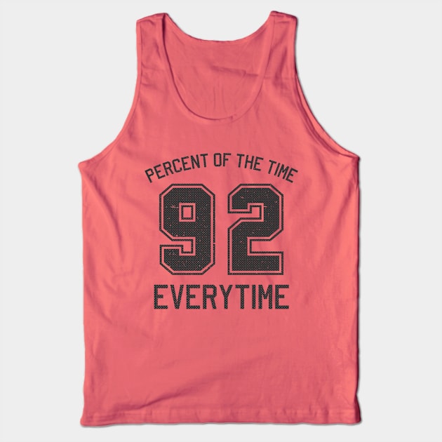 92% of the Time Everytime Tank Top by ExtraMedium